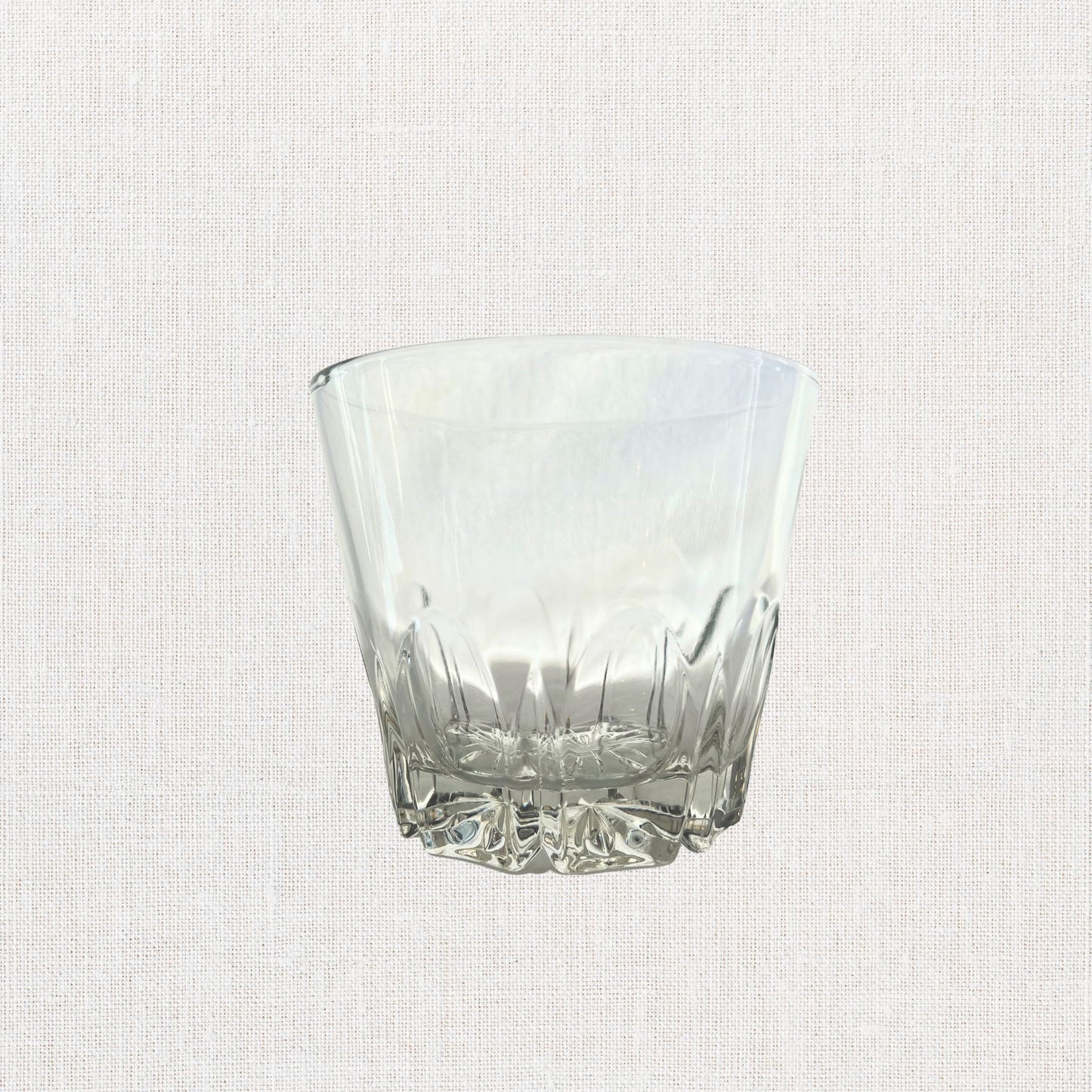 Vintage Pressed Glass Ice Bucket – Mid-Century Starburst Base
