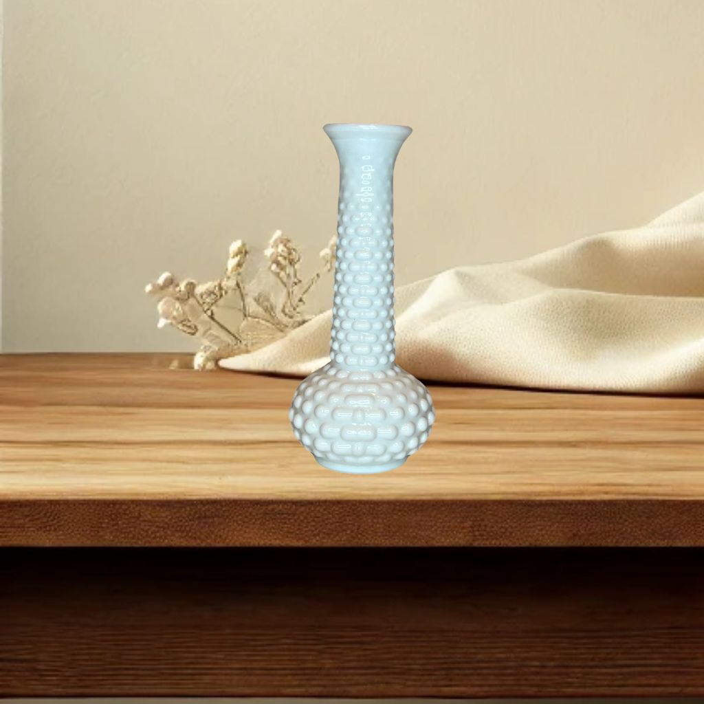 Vintage E.O. Brody Hobnail Milk Glass Bud Vase – Made in USA
