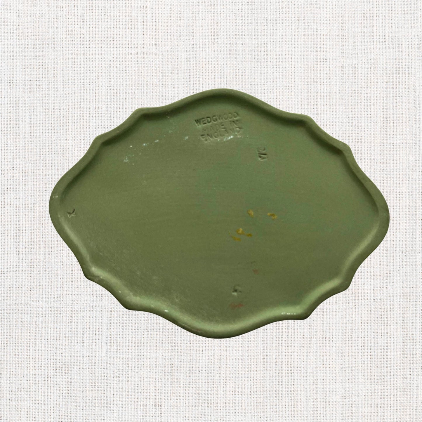 Wedgwood Jasperware Trinket Box – Sage Green, Vintage