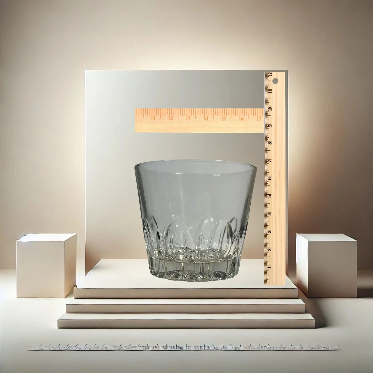 Vintage Pressed Glass Ice Bucket – Mid-Century Starburst Base