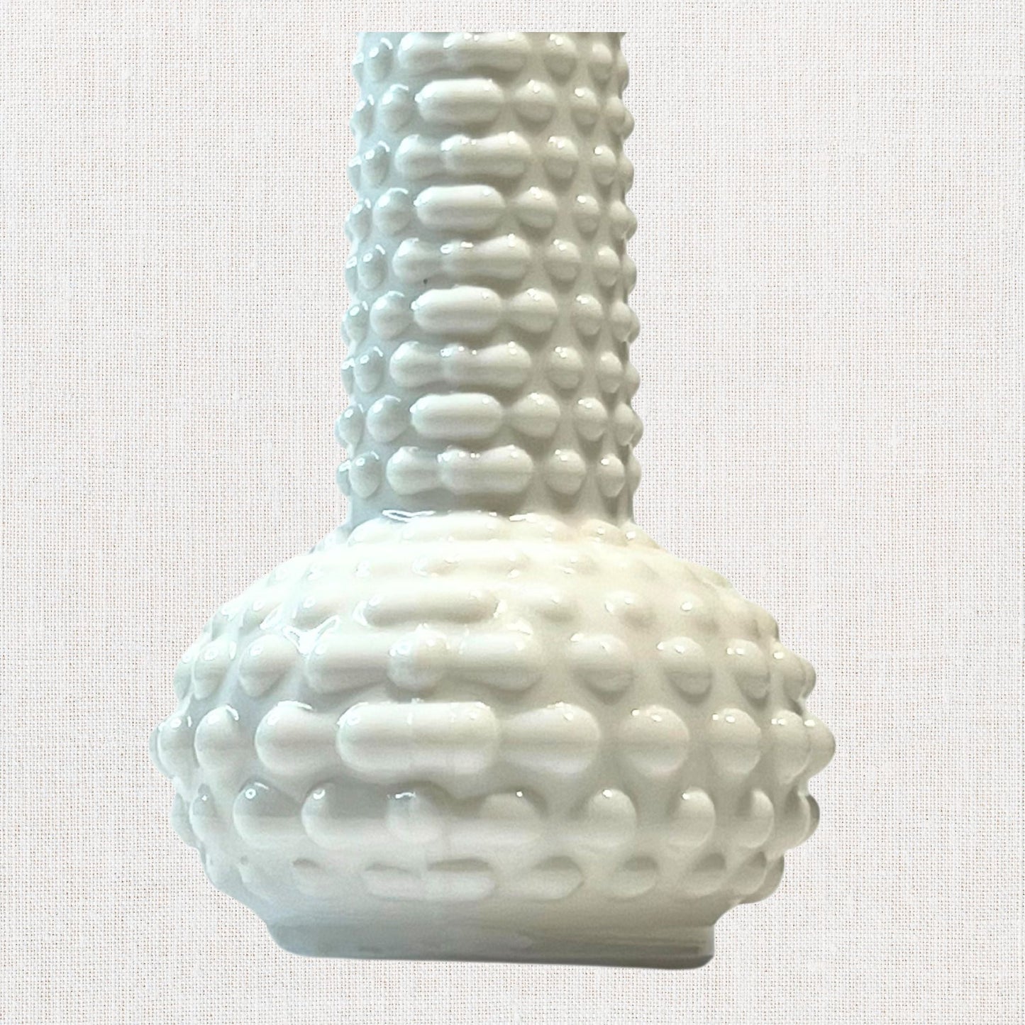 Vintage E.O. Brody Hobnail Milk Glass Bud Vase – Made in USA