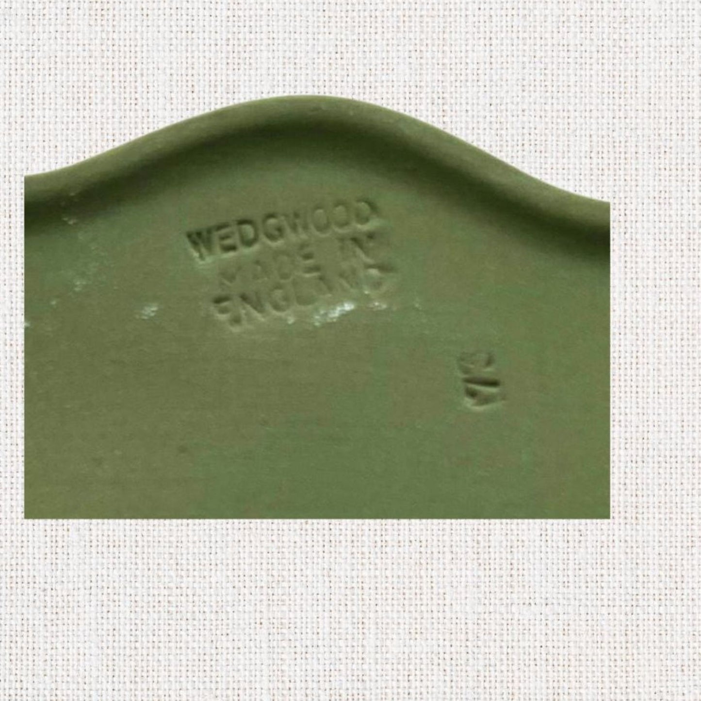 Wedgwood Jasperware Trinket Box – Sage Green, Vintage
