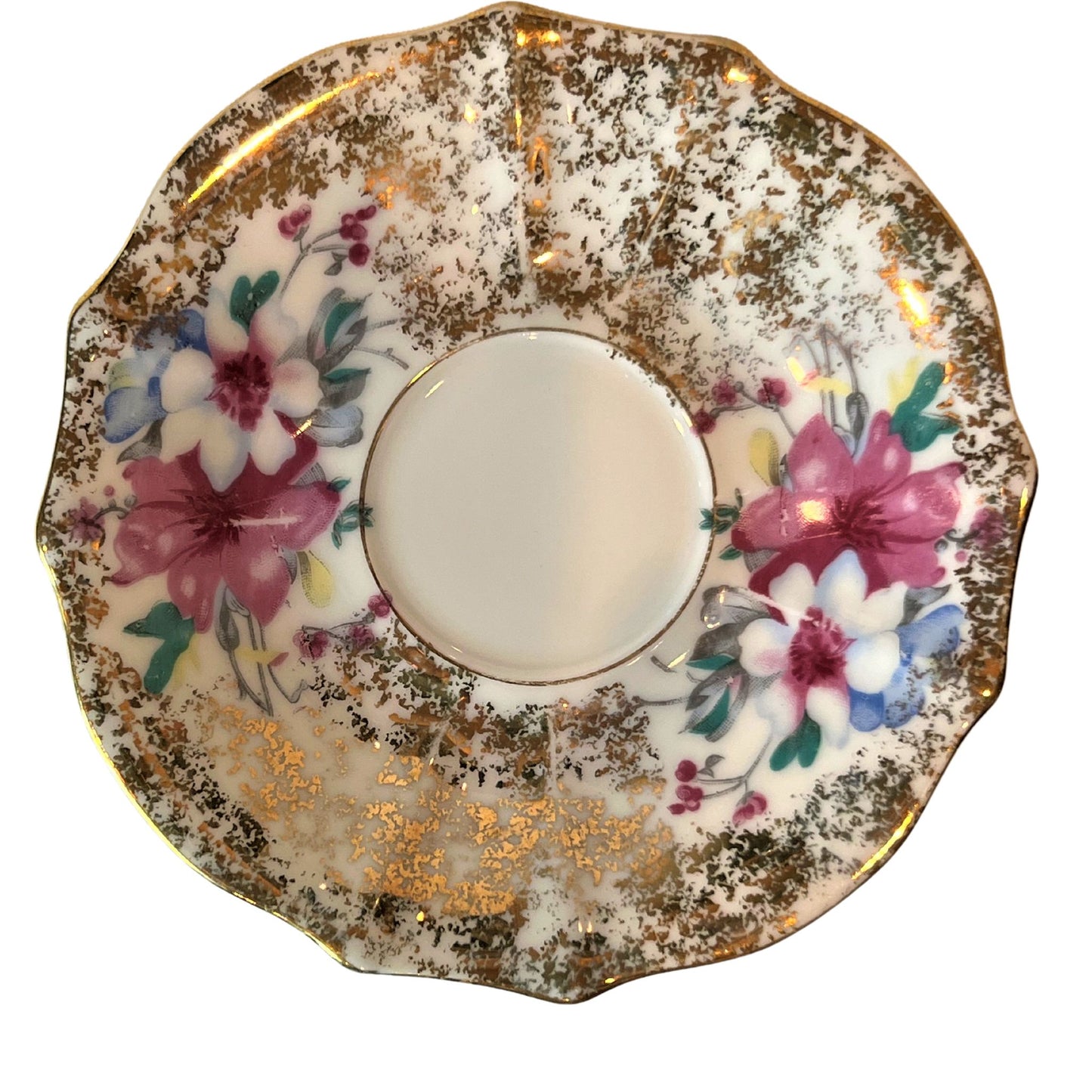 Vintage Gilded Porcelain Demitasse Cup & Saucer Sets – Gold Trim, Set of Two
