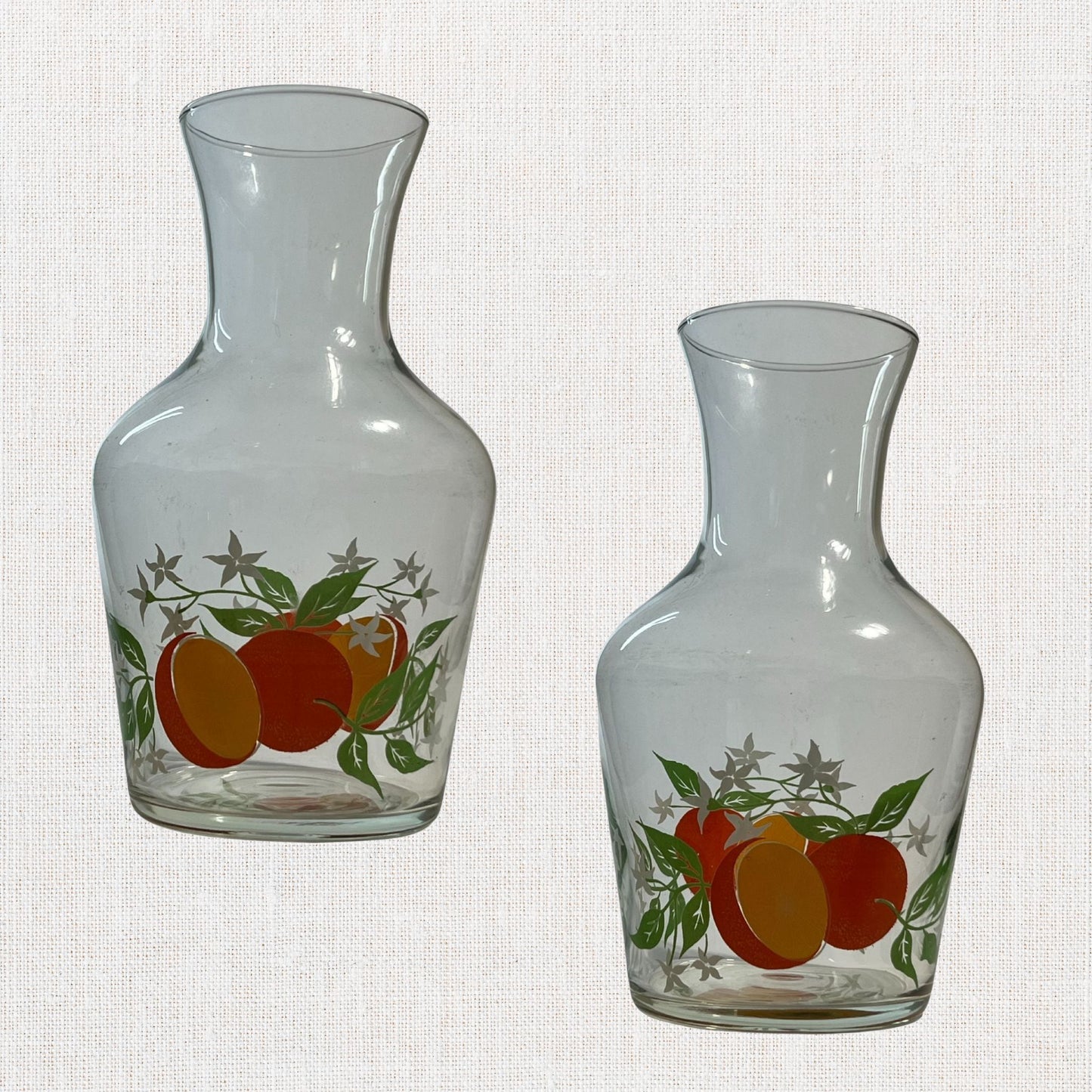 Vintage Glass Juice Carafe – Likely Anchor Hocking, No Lid