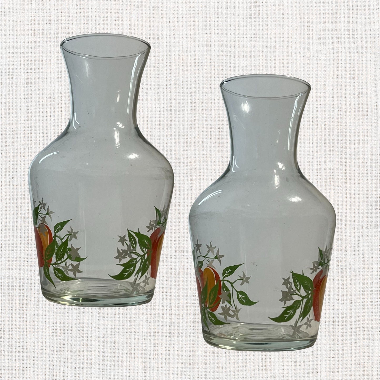 Vintage Glass Juice Carafe – Likely Anchor Hocking, No Lid