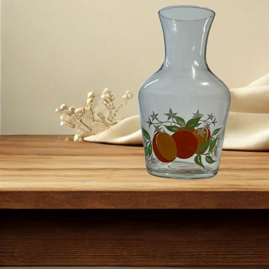 Vintage Glass Juice Carafe – Likely Anchor Hocking, No Lid